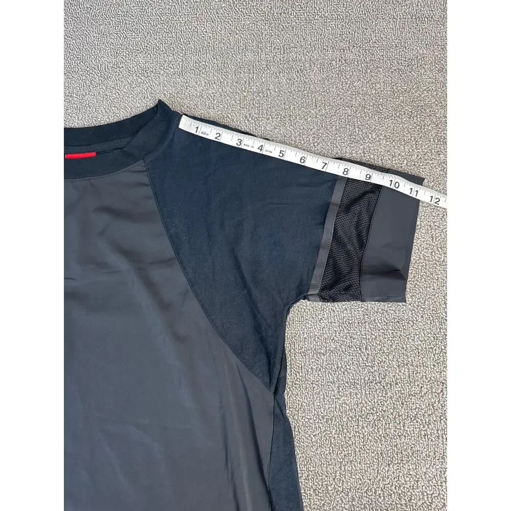 Nike Top Short Sleeve Bonded Mesh T-shirt Activewear Running Black Size‎ XS